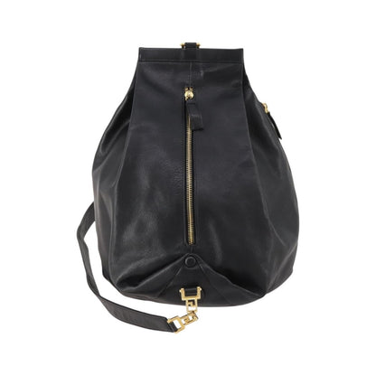 Versace Vintage Leather, Black, Leather, Shoulder Bag