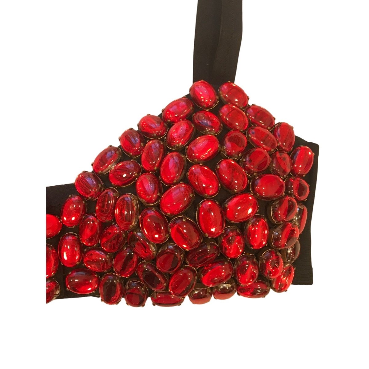 Vintage Dolce & Gabbana Gem Bra Top 42 Red - Brandsamsara