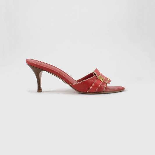 Louis Vuitton Red leather Sandals