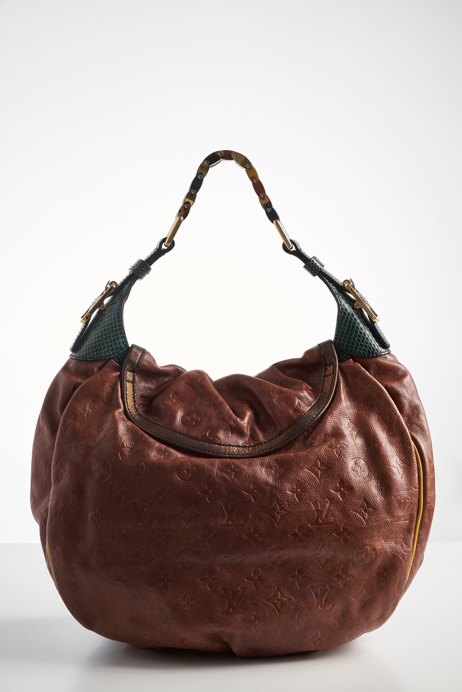 Kalahari leather handbag Louis Vuitton Brown in Leather - 32987089