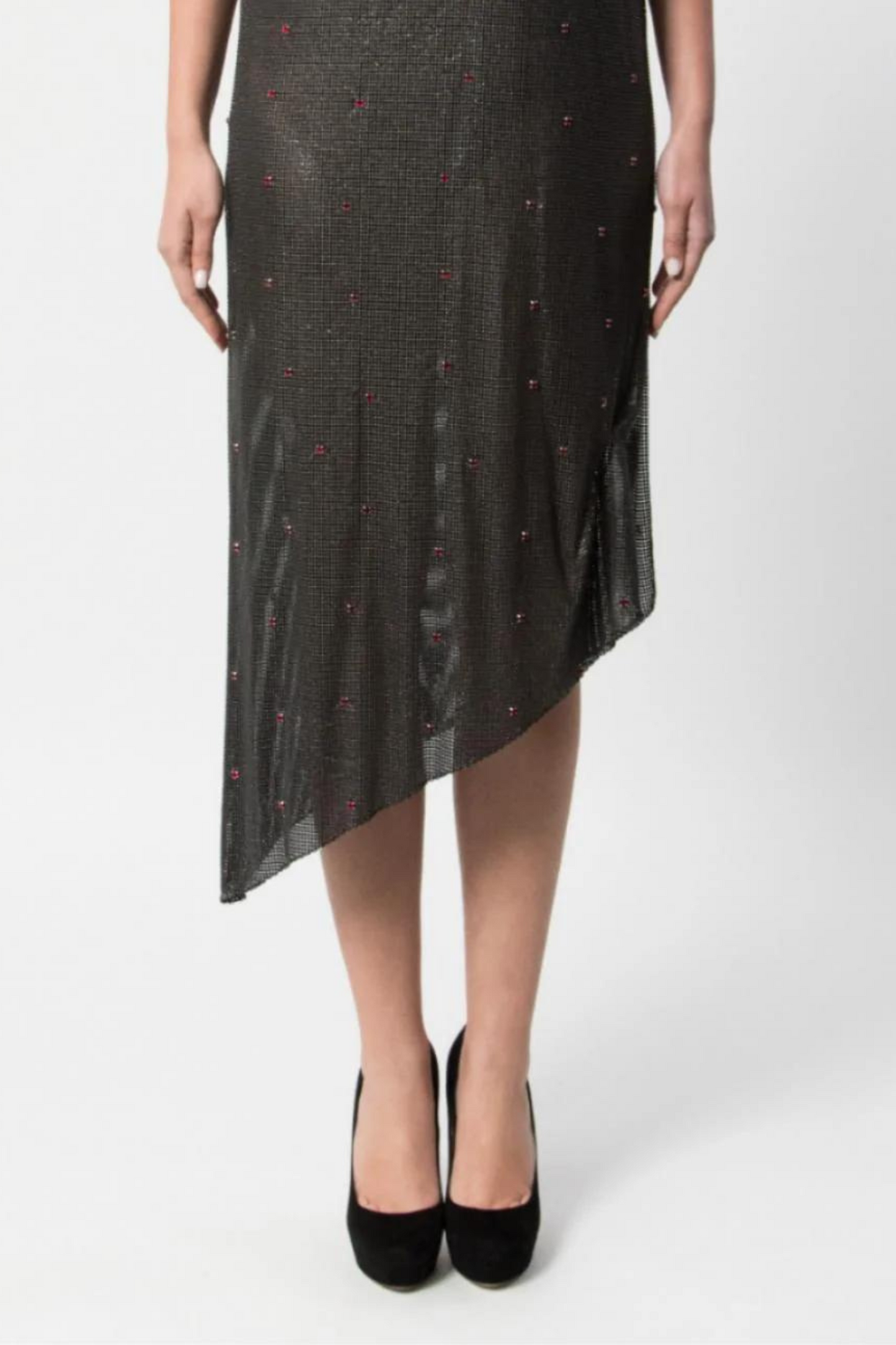 Gianni Versace Vintage Φόρεμα με Μεταλλικό Πλέγμα