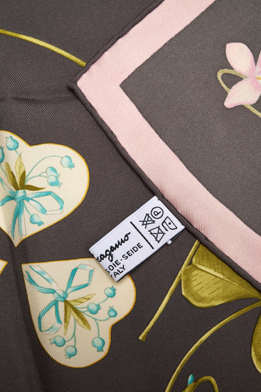 Salvatore Ferragamo Silk Floral Scarf